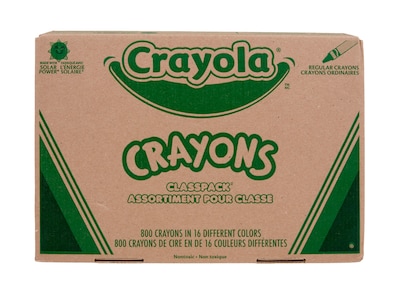 Crayola Classpack Crayons, 800/Box (52-8016)