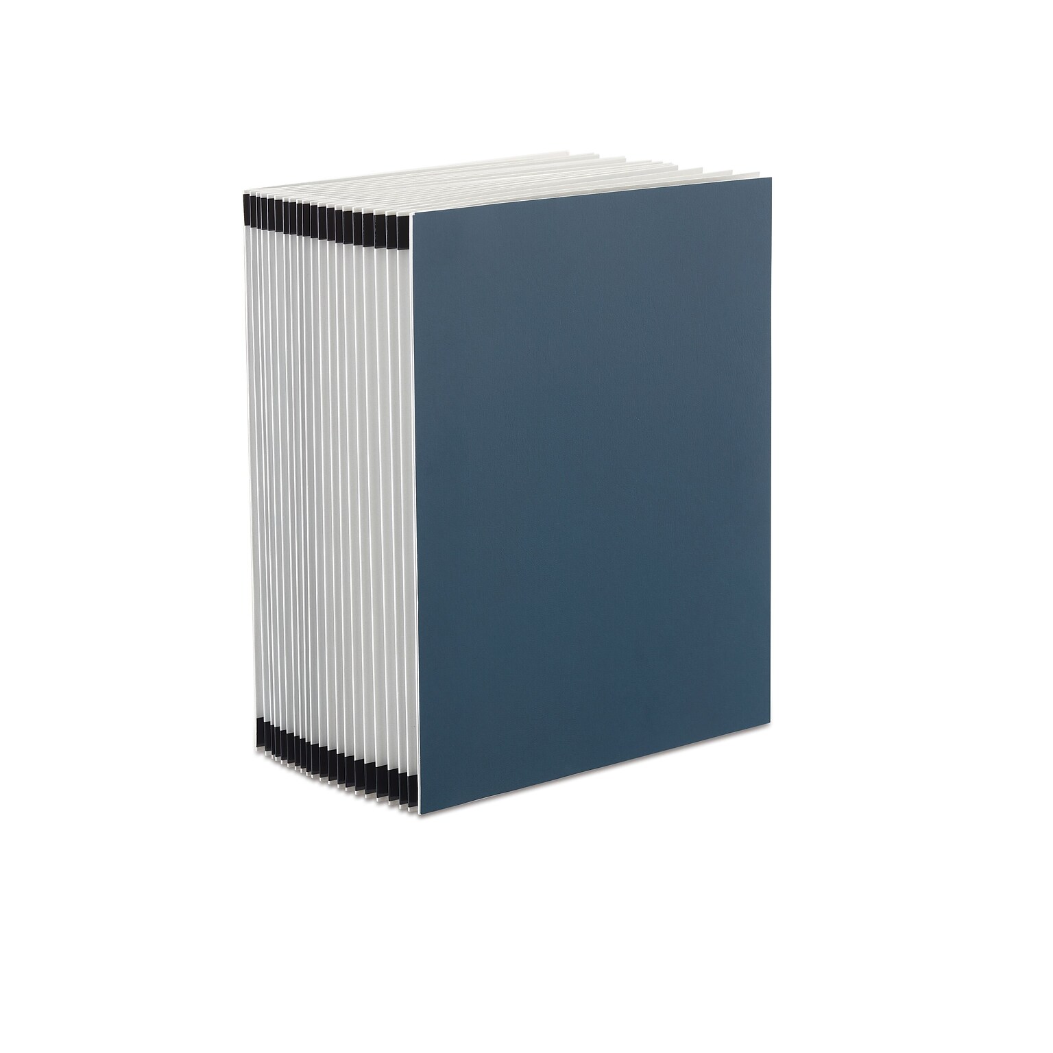 Staples EveryDay Pressboard Indexed Desk File, Alphabetical Index, Blue (ST119982-CC)