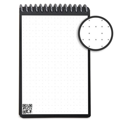 Rocketbook Mini Reusable Smart Notepad, 3.5" x 5.5", Dot-Grid Ruled, Teal, 48 Pages (EVR-M-RC-CCE-FR)