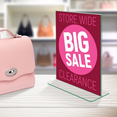 Deflecto Superior Image Document Holder, 8 1/2" x 11", Vertical, Table Top, Clear Acrylic (DEF5991790)