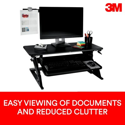 3M Document Holder Mount with Clip, Black (DH240MB)