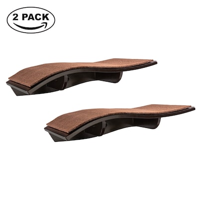Arf Pets Wall-Mounted Curved Wooden Cat Perch, 44 lb. Capacity, Brown, Pack of 2 (APCP2PCK)