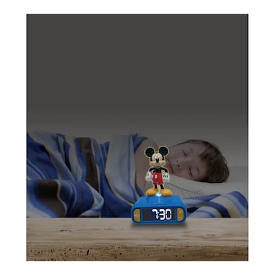 Lexibook Mickey Digital Alarm Clock with 3D Night Light (RL800MCH)