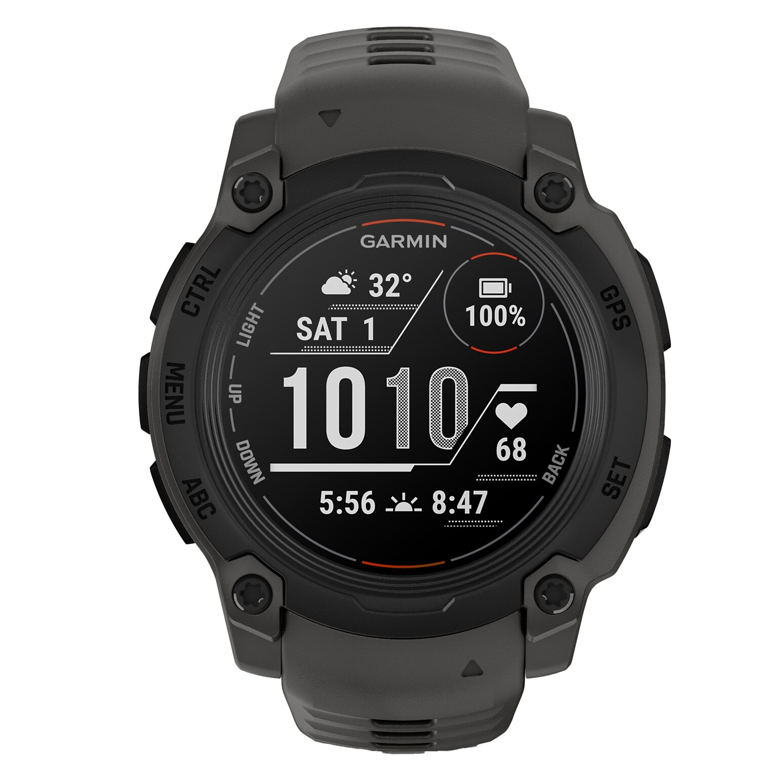Garmin Instinct E GPS Smartwatch, Black & Charcoal, 40mm (GRM0293200)
