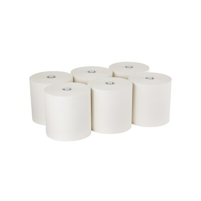 Pacific Blue Ultra Hardwound Paper Towels, 1-Ply, 6 Rolls/Carton (26490)