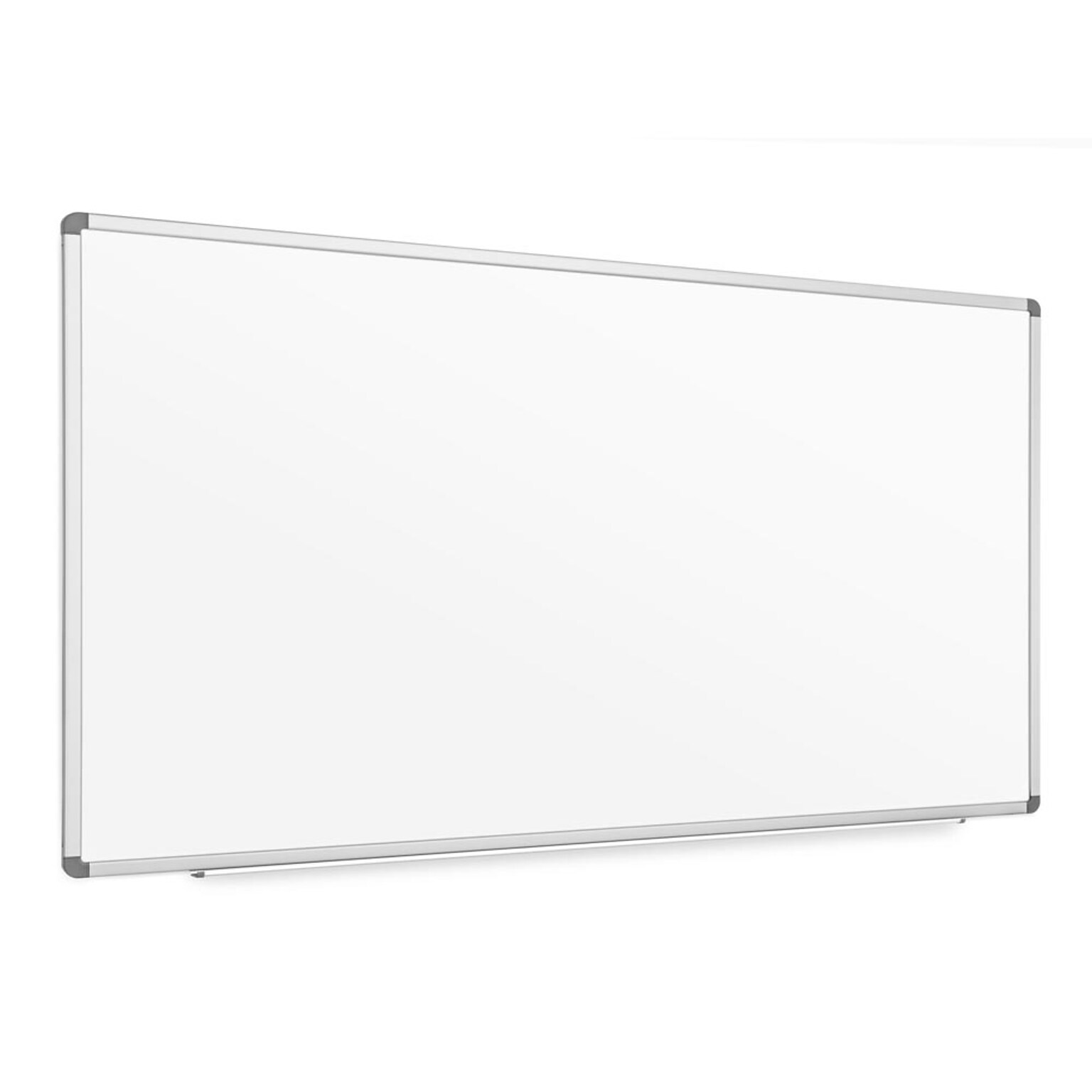 Luxor Magnetic Porcelain Dry-Erase Whiteboard, Aluminum Frame, 90W x 40H (DEWM004)
