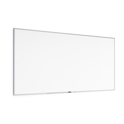 U Brands Melamine Dry Erase Whiteboard, 95" x 47", Silver Aluminum Frame (064U00-01)