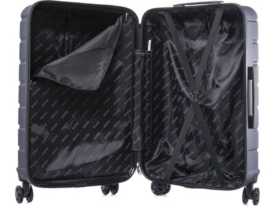 InUSA Trend 3-Piece Hardside Spinner Luggage Set, Blue (IUTRESML-BLU)