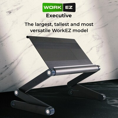 Uncaged Ergonomics WorkEZ Cooling Laptop Lap Desk, Executive Black (WEEB)