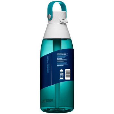 Brita Plastic Filtered Water Bottle, 36 oz., Sea Glass (36524)