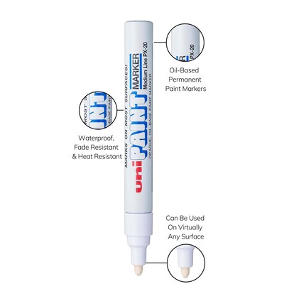 Paint Marker PX-30 White 12-pack