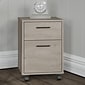 Bush Furniture 2-Drawer Mobile Vertical File Cabinet, Letter Size, 22.28"H x 15.51"W x 15.74"D, Washed Gray (KWF116WG-03)