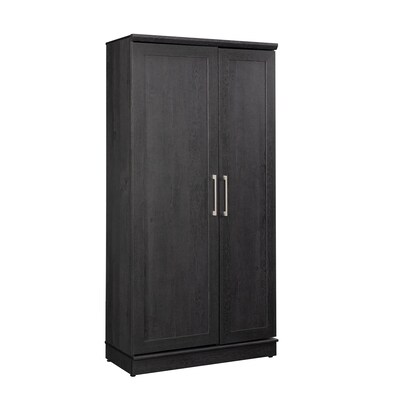 Sauder HomePlus 71H Storage Cabinet with 12 Shelves, Raven Oak (446898)