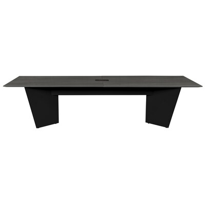Regency Array 120"W x 48"D Conference Table with Grommet, Ash Grey/Black (ACT12048AGBK)