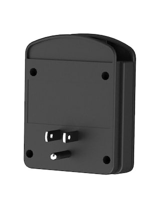 LAX 2-Outlet Surge Protector with 2 USB Ports, Black