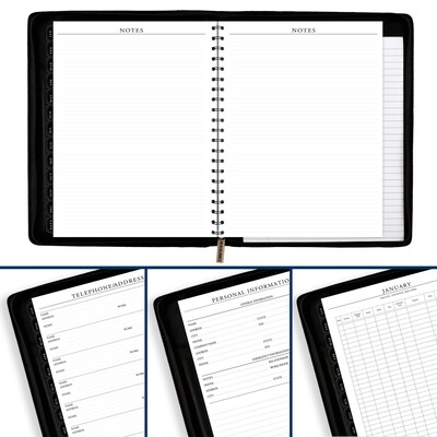 2026 AT-A-GLANCE Executive 8.25" x 11" Weekly & Monthly Appointment Book, Faux Leather Cover, Black (70-NX81-05-26)