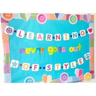 Carson Dellosa Crafty and Cool Colorful Buttons Bulletin Board Decorations, 36/Pack (120659)