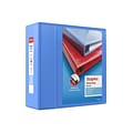 Staples® Heavy Duty 5 3 Ring View Binder with D-Rings, Periwinkle (ST56294-CC)