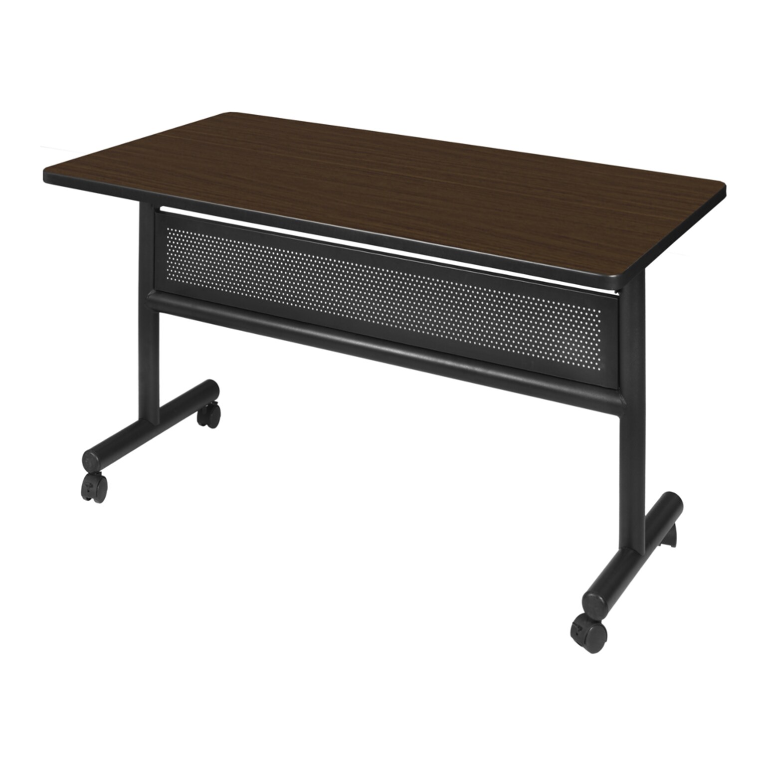 Regency Kobe Flip-Top Training Nesting Table w/ Modesty Panel, 48 x 24, Neo Walnut (MKFTM4824NW)