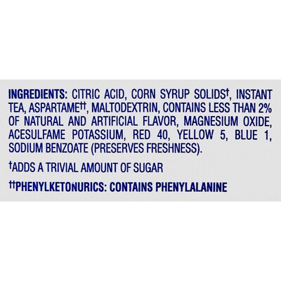 Crystal Light On The Go Peach Tea Powder, 0.09 Oz., 30/Box (00797)