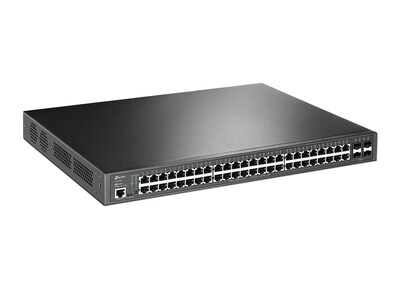 TP-LINK JetStream 48-Port Gigabit Ethernet PoE+ Managed Switch, Black (TL-SG3452P)