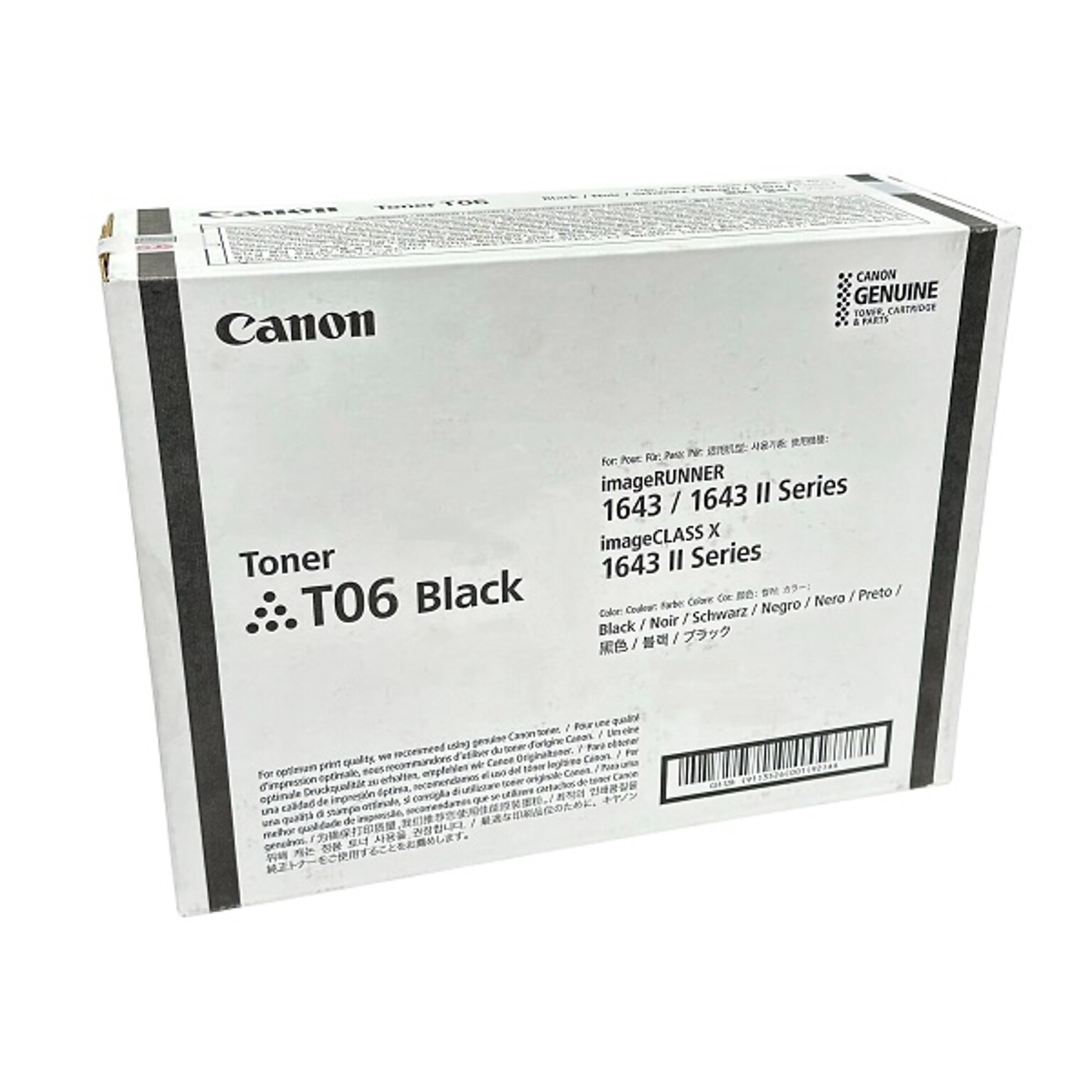 Canon T06 Black Standard Yield Toner Cartridge, Prints Up to 20,500 Pages (3526C001AA)