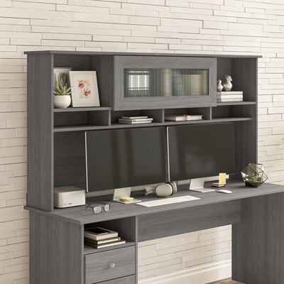 Bush Furniture Cabot 72W Desk Hutch, Modern Gray (WC31373)