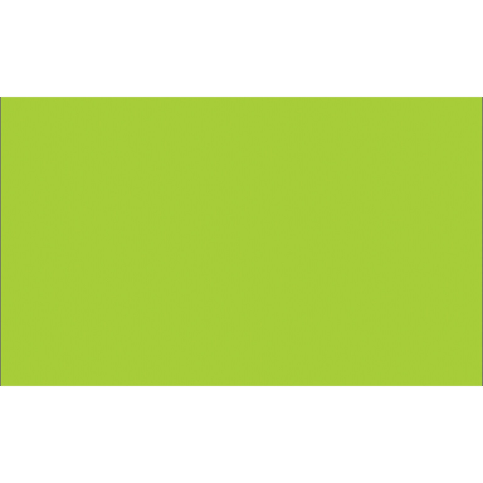 Tape Logic Inventory Rectangle Labels, 3 x 5, Fluorescent Green, 500/Roll (DL632J)