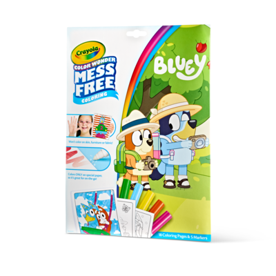 Crayola Color Wonder Bluey Coloring Book, 18 Pages (75-2805)