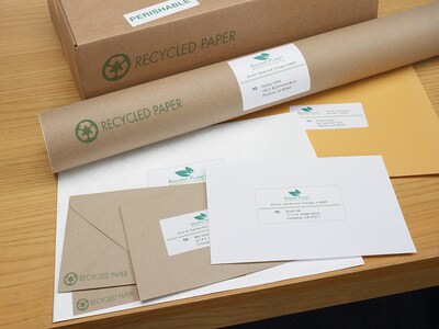 Avery EcoFriendly Laser/Inkjet Address Labels, 1" x 2-5/8", White, 30 Labels/Sheet, 100 Sheets/Box (48460)