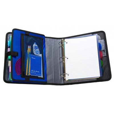 Case It 2 3-Ring Zipper Binders, Black (S-826-A)