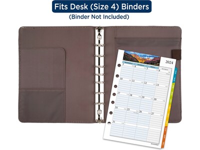 2024 AT-A-GLANCE Zenscapes 8.5 x 5.5 Daily & Monthly Refill Pages, Multicolor (281-225-24)