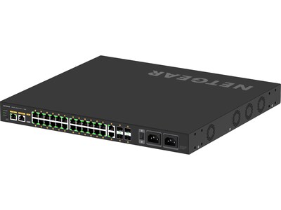 Netgear AV Line 26-Port Gigabit Ethernet Managed Switch, Black (GSM4230UP-100NAS)