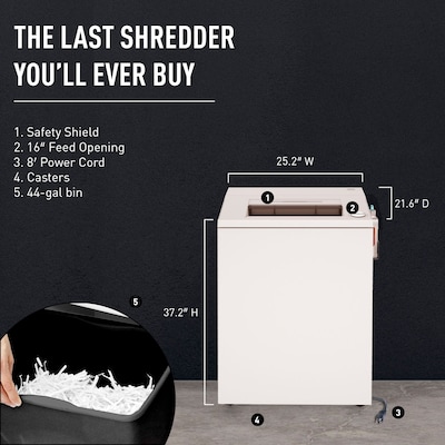 IDEAL 4003 P-4 Security 36 Sheet Cross Cut Multi-Media Commercial Shredder (IDEDSH0396OH)