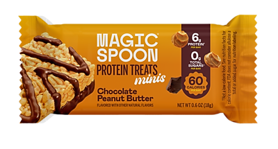Magic Spoon Minis Gluten Free Chocolate Peanut Butter Protein Treat, 0.6 oz., 8/Box (300173)