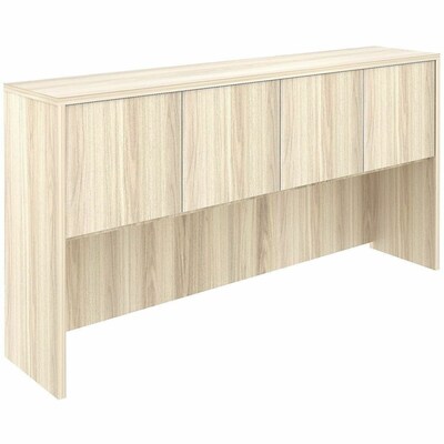 Lorell Essentials 70.9"W 4-Door Stack-On Hutch, Modern Elm (LLR66316)