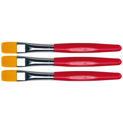 da Vinci PRIMO Tempera Preschool Flat Brush, 3 /Pack (DVXVA354R0-3)