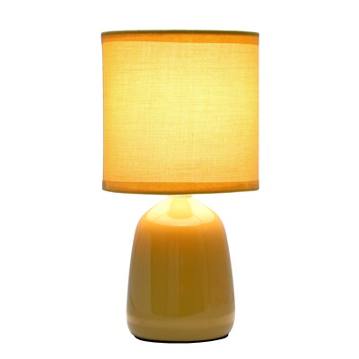 Simple Designs Table Lamp, Mustard Yellow (LT1134-MST)