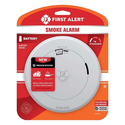 First Alert Battery Powered Photoelectric Smoke Alarm (FAT1046727)