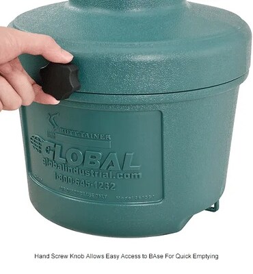 Global Industrial Outdoor Ashtray, 1-1/2 Gallon, Green (261391GN)