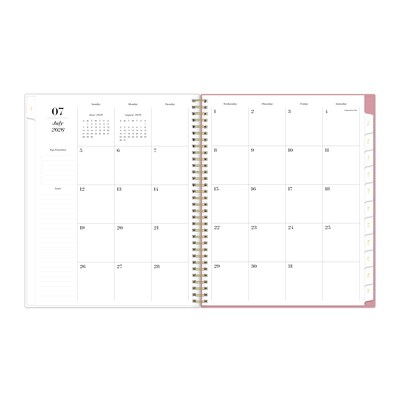2026-2027 Blue Sky Kentia 8" x 11" Academic Year Weekly & Monthly Planner, Plastic Cover, Kentia (159106)