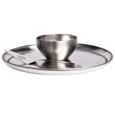 LexiHome Stainless Steel Chip and Dip Serving Set
