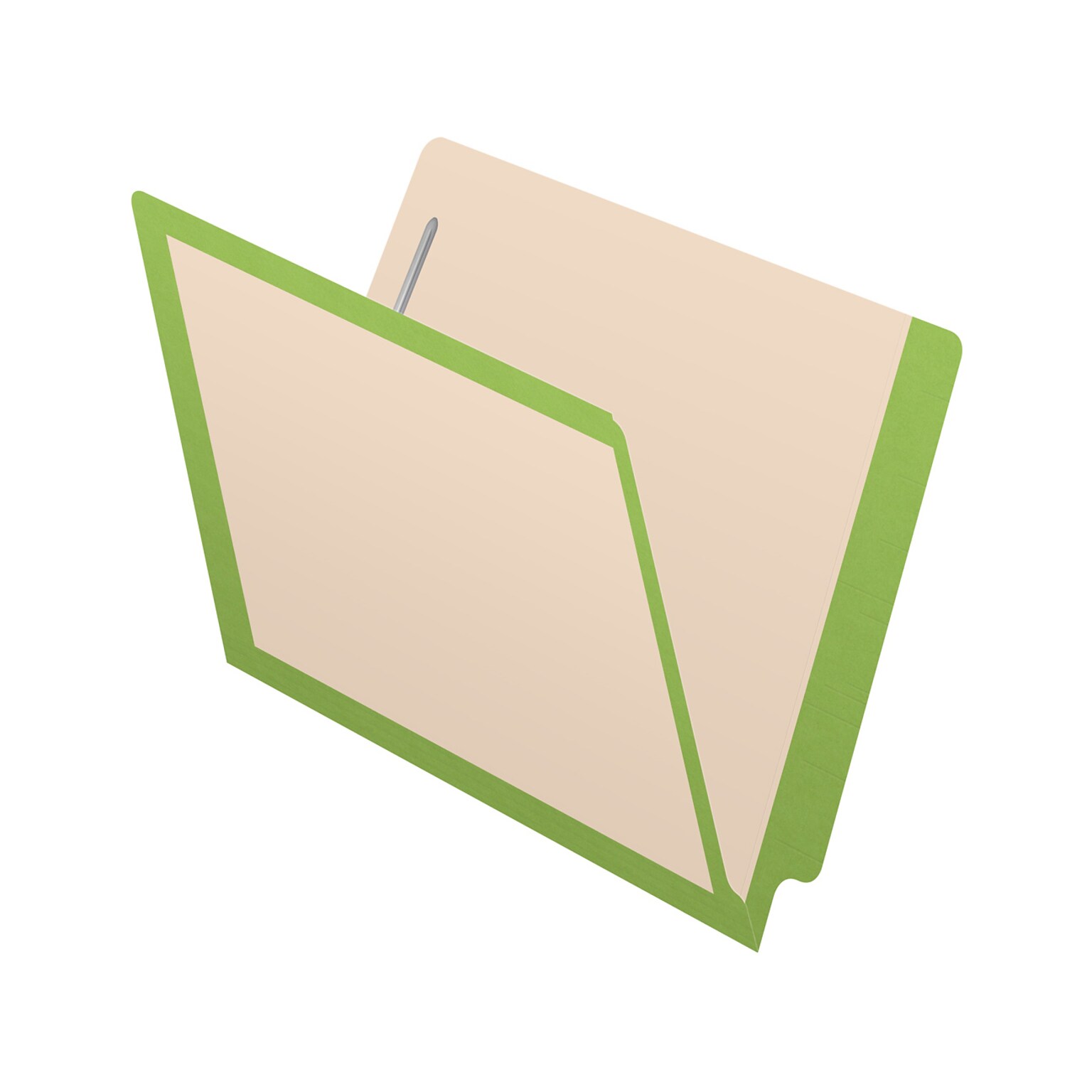 Medical Arts Press Reinforced End Tab File Folder, Straight-Cut, Letter Size, Manila/Green, 50/Box (S-09473-GRN)