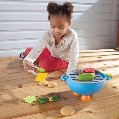 Learning Resources New Sprouts Grill It Barbecue Set Learning Toys, Assorted Colors, 22 Piece Set (LER9260-D)
