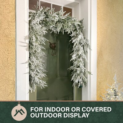 Fraser Hill Farm 9' Real Feel Pre-Lit Artificial Christmas Garland (FFRF108G-5MSN)