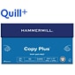 Quill+ Hammermill Copy Plus Paper, 8.5" x 11", 20 lbs., White, 500 Sheets/Ream, 10 Reams/Carton (105007)