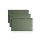 Smead Hanging File Folders, 1/5-Cut Tab, Legal Size, Standard Green, 25/Box (64155)