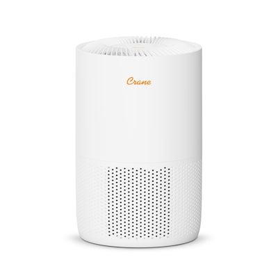 Crane True HEPA Tabletop Air Purifier, 300 sq. ft., White (EE-5077)
