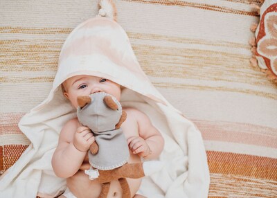 Crane Baby Parker Pink Hooded Towel (BC-100HT)