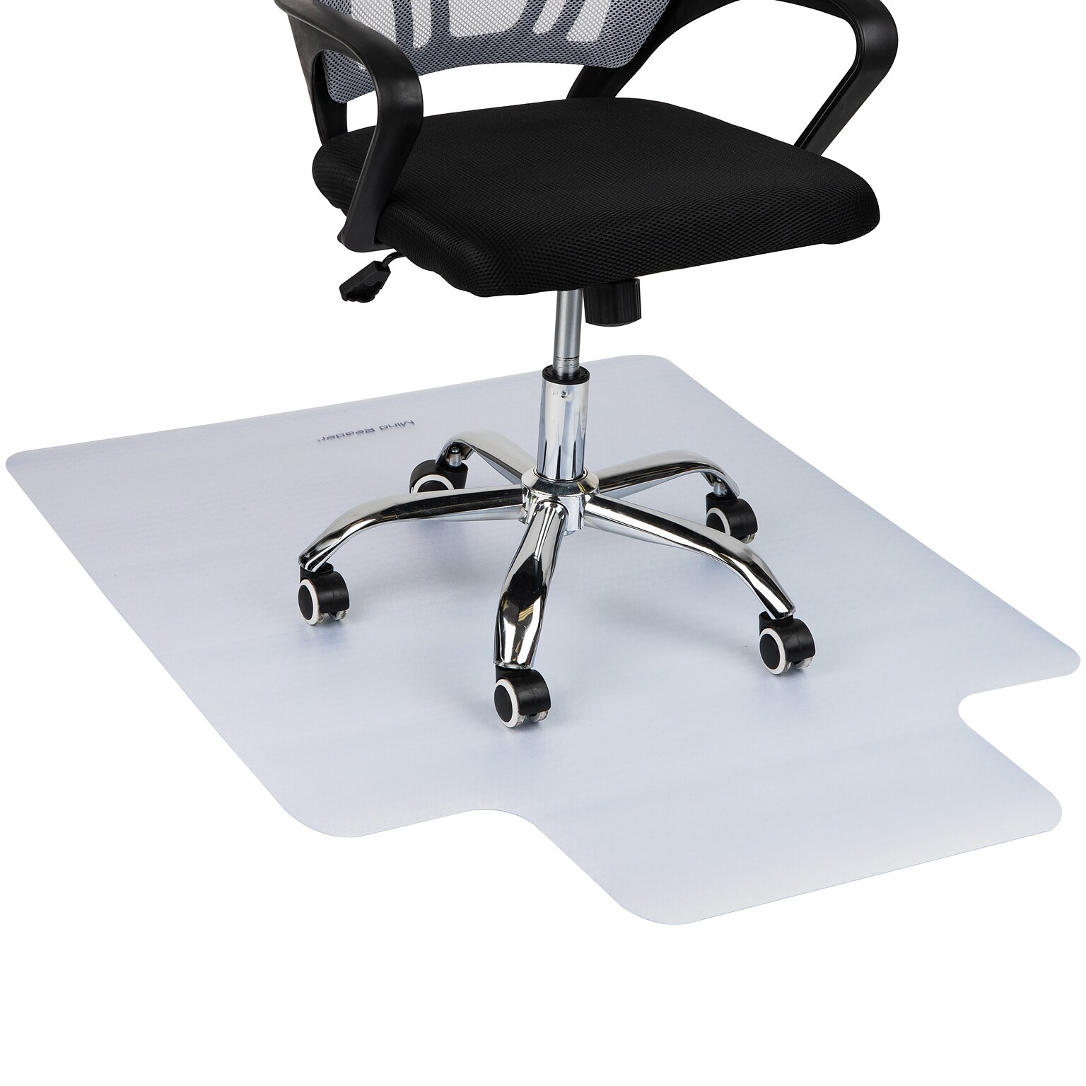Mind Reader Hard Floor Chair Mat with Lip, 35 x 47, Clear (FLCMAT-CLR)